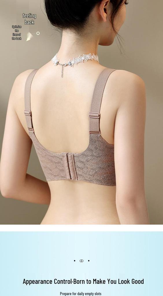 Červená Push-Up podprsenka ve velikosti Plus Size s nastavitelnou podporou proti prověšení pro štíhlejší vzhled