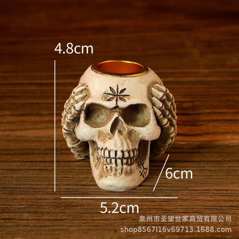 New Creative Personality Do Not Hear Do Not Say Resin Ornaments Halloween Skeleton Ghost Festival Atmosphere Decorations