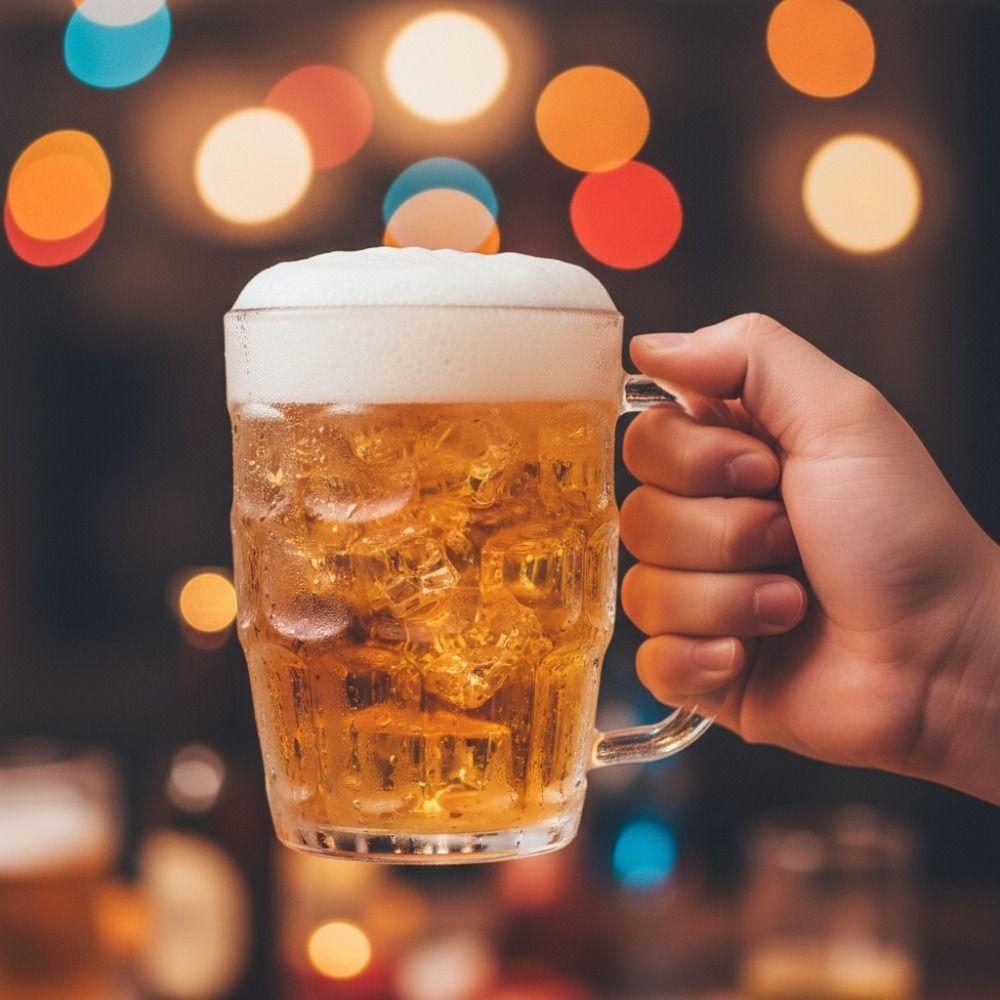 Imitation Glass Plastic Beer Cup Transparent Water Tumbler Durable Drinking Cup Dinning Table