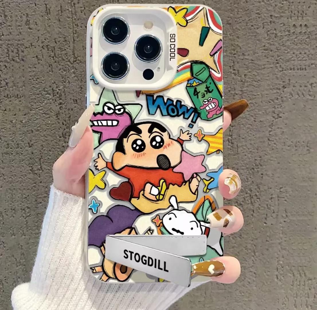

Чехол для телефона Crayon Shin-chan Cartoon Graffiti Frosted для iPhone 12/13/14 Pro Max - милый и креативный дизайн Apple 16 Pro