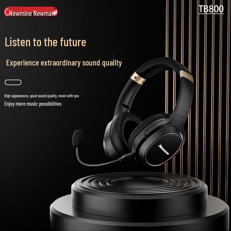 Newmine TB800 Over-Ear Bluetooth 5.3 Headphones