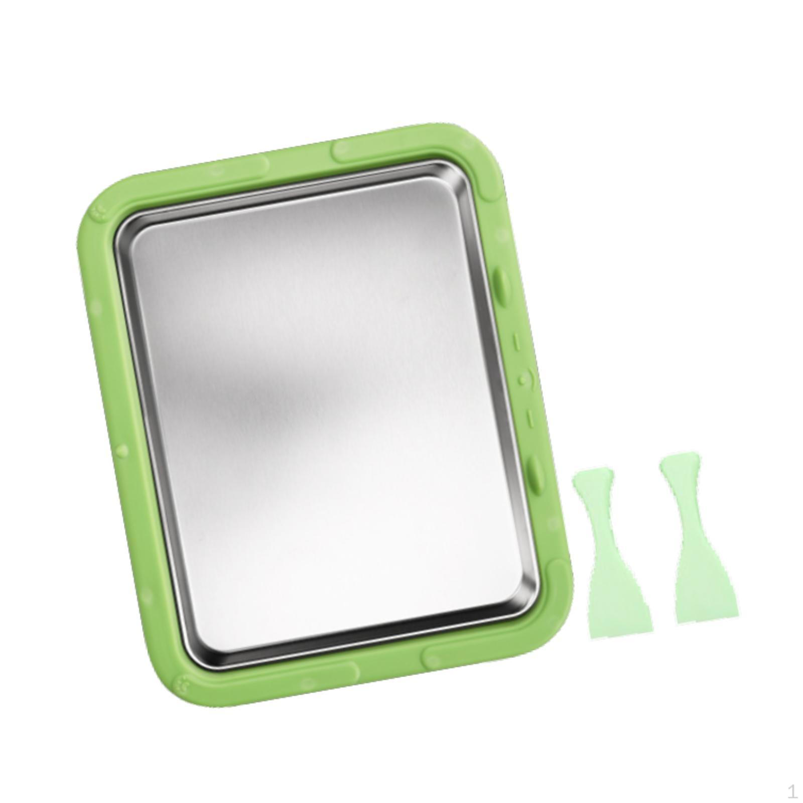 

Форма для приготовления мороженого и йогуртовых роллов, сделай сам, нержавеющая сталь, семейные практические занятия, универсальная, портативная зелёный