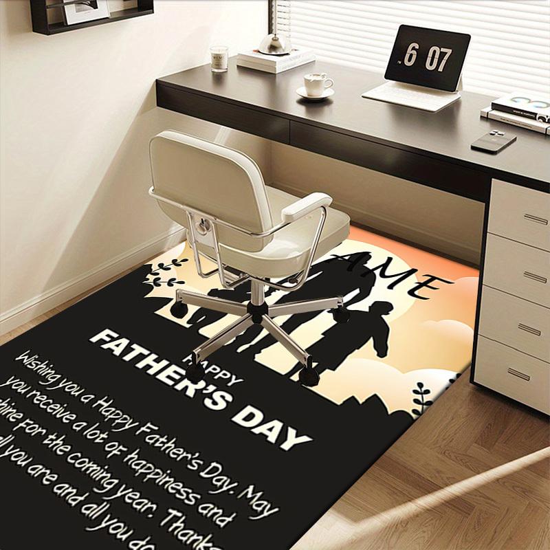 Father, Sunset Office Carpet Soft Polyester Entrance Carpet Washable Non Slip Machine Washable Indoo