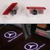 GEM1   W201 2pcs Led Car Door Welcome Light For Mercedes Benz W205 W176 W246 W242 GLA W212 AMG E A B C ML Class Laser Projector Lamp