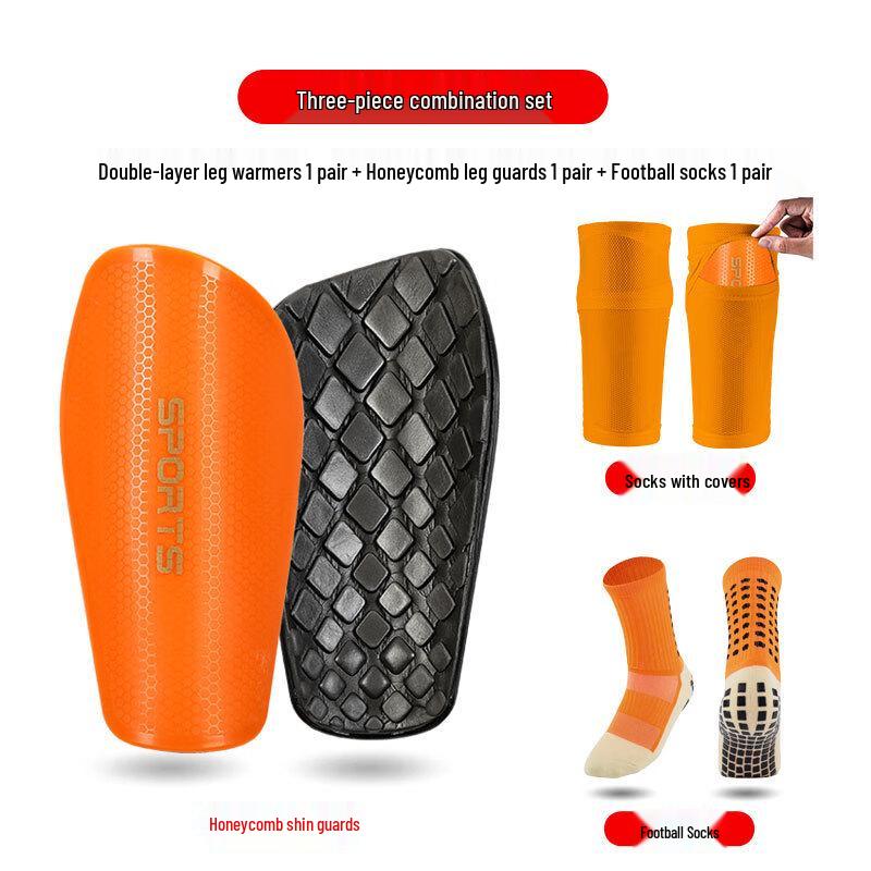 Honeycomb Football Shin Guard 3-Piece Set