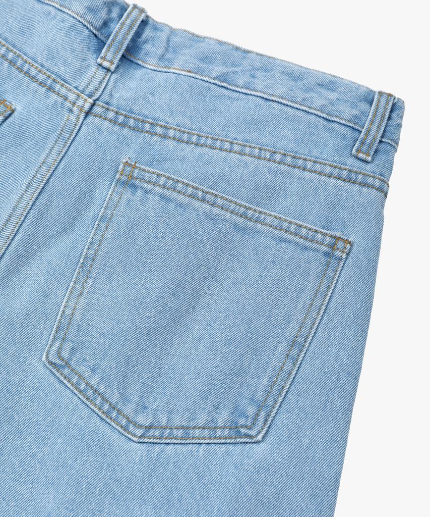 ESN Essential One-Pleat Denim Shorts Light Blue