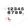 3D Metal Car Rear Back Trunk 1.0L 1.2L 1.5L  2.0L 2.2L  3.0L 4.0L Dispacement Standard Decals Volume Logo Badge Emblem Stickers