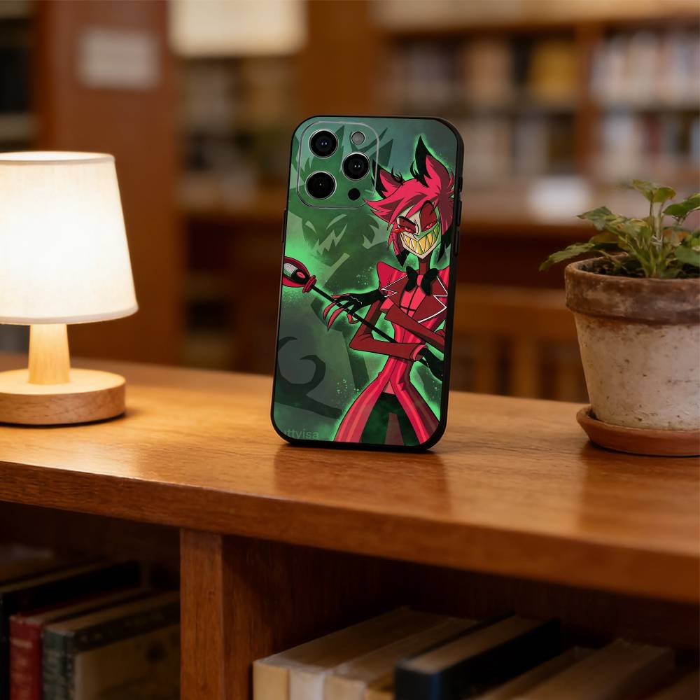 

Alastor Phone Case For iPhone 17, 16,15,14,13,12,11 Plus,Pro Max, Others Soft Black Cover iPhone16