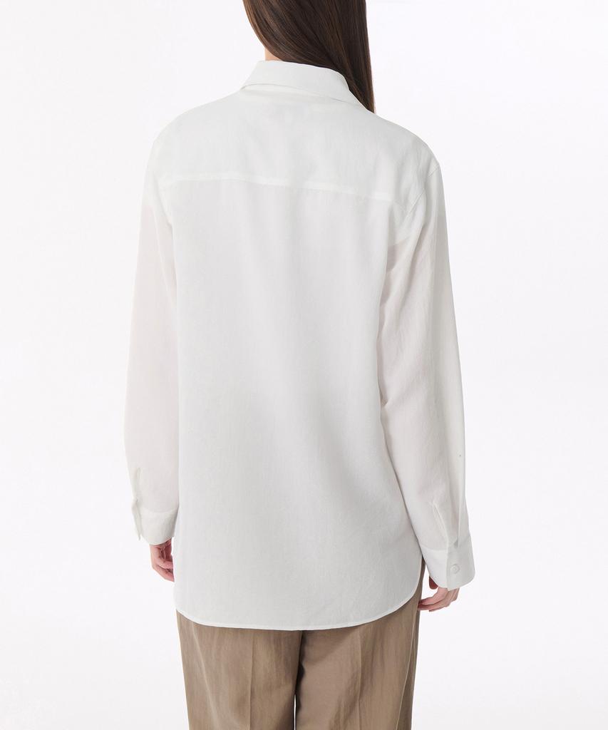 MUSINSA STANDARD WOMAN Women'S Relaxed Linen-Like Shirt [White]