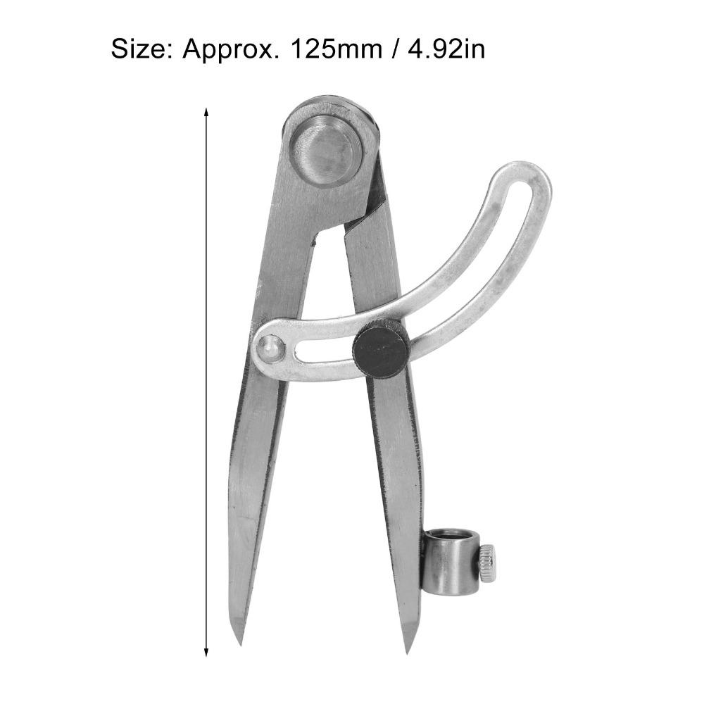 Adjustable Width Locking Wing Divider Carbon Steel Metal Scribe Tool Compass Scriber Metalworking