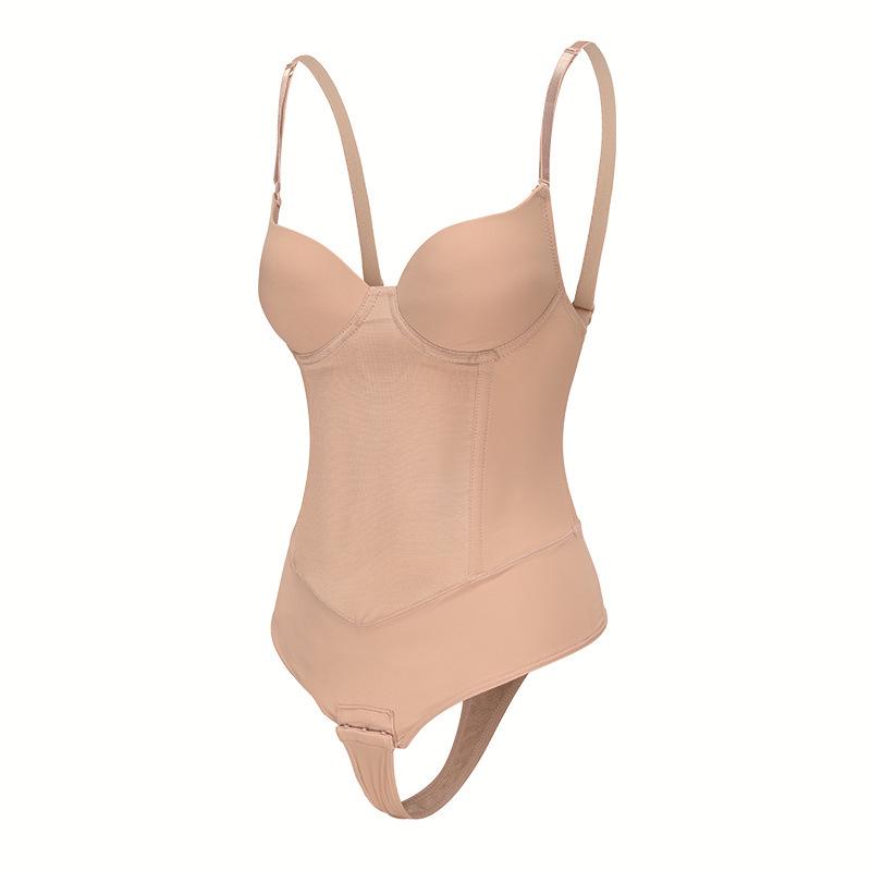 

Cross-Strap Underwire Bodysuit with Shapewear - Postpartum Butt Lifting & Abdominal Tightening for Women Large