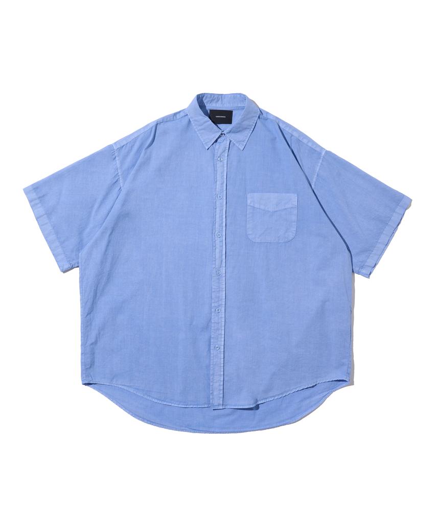 CARGOBROS Cb Pigment Short Sleeve Shirt (Blue)