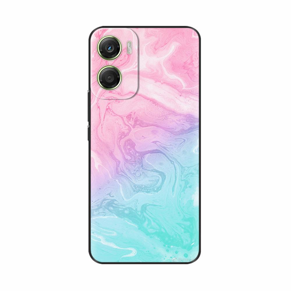 For Motorola Moto G06 4G Case Hot Flowers Painted Soft Black Silicone Phone Cases Bumper For Motorola Moto G06 4G Protect Cover