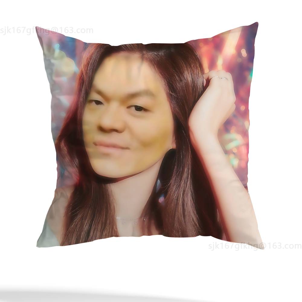 J-JYP Meme Modern Throw Pillow Case Pillow Case Living Room Sofa Cushion Cover Suitable For Home Bedroom Room Decoration