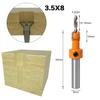 Wood Milling Cutter 8mm Shank HSS Woodworking Countersink Router Bit Set Screw Extractor Remon Demolition