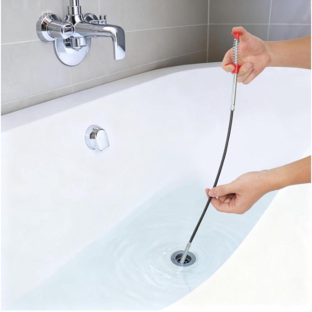 Flexible Design Pipeline Dredging Tool Spring Grip Sewer Cleaning Picker Kitchen Sink Cleaning