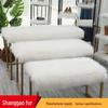 Plush White Fur Mat for Window Display, Cabinet Padding, Shoe Cushion, or Booth Carpet