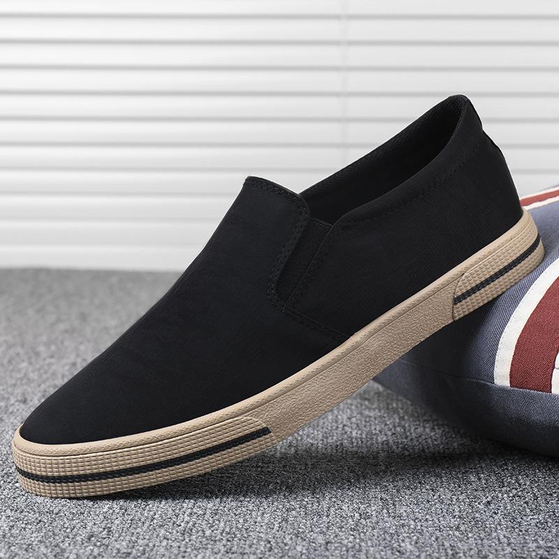 New Spring Canvas Shoes for Men Lazy Men Korean Style Casual Old Beijing Shoes for Men