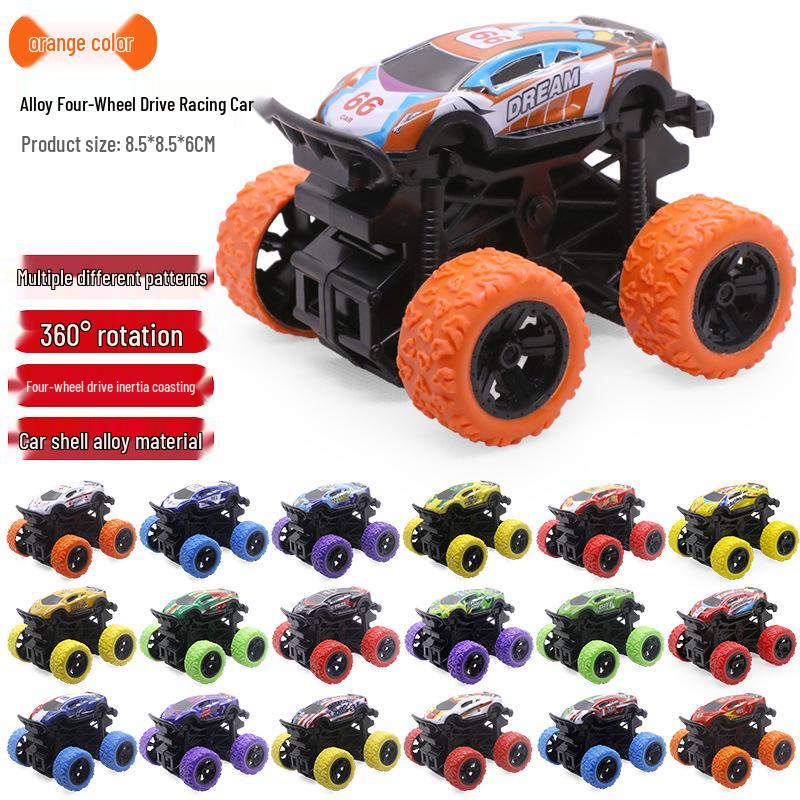 Kids' Inertial Excavator Toy Car: Off-Road Vehicle for Boys, Perfect for Small Gifts and Night Markets