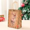 Christmas Kraft Paper Handbag Merry Christmas Party Decoration 2026 Xmas Santa Claus Gift Bags Navidad Natal New Year Gift 2026