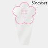 50pcs Transparent Flowers Packaging Plastic Bags Portable Bouquet Wrapping Paper  Florist