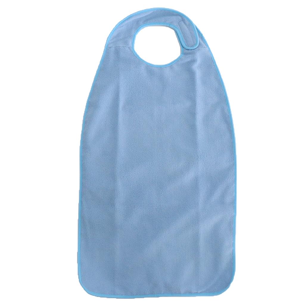 Großes wasserdichtes Lätzchen aus Frottee für Erwachsene mit Parkinson-Hand, Kleidungsschutz, 18x34 Zoll