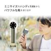 [Newest Model in 2025] Topland HANDY FAN Portable Fan, Compact, Powerful, with Display, Carabiner, USB Charging, Type-C, Car Key, SF-HF25KK