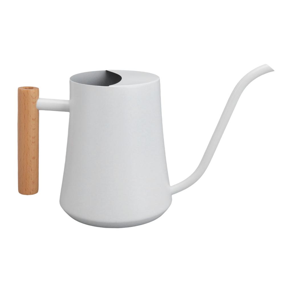 Stainless Steel Watering Can Pot Retro Small Plant Watering Can with Wooden Handle for Indoor Outdoor 1000ML
