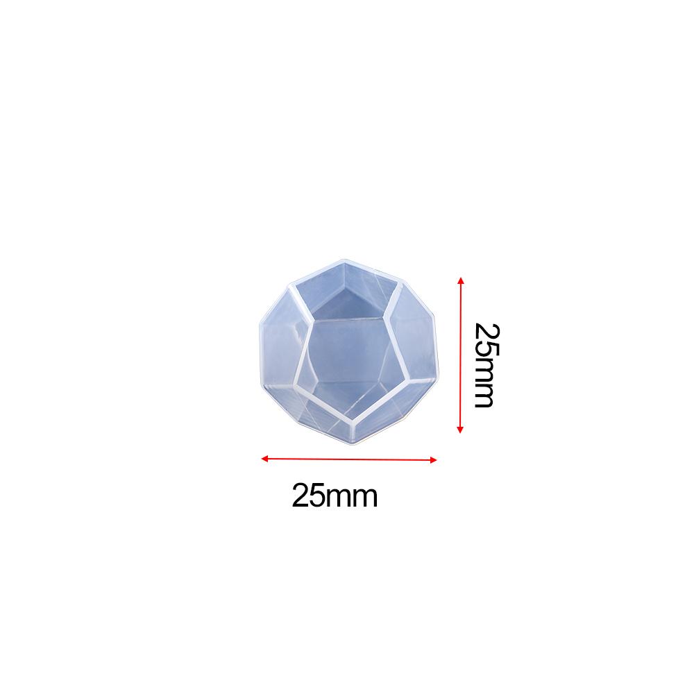 

5-Sided Cut Faceted Sphere Silicone Mold 3D Micro Landscape Epoxy Resin Mould for DIY Epoxy Resin Crafts Home Table Decoration
