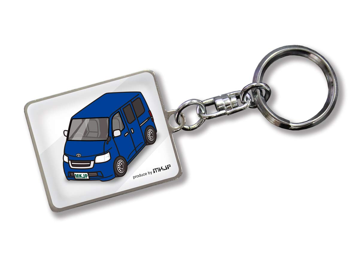 

MKJP Custom Keychain for Toyota TownAce White Blue Car Color S402M, Base, синий