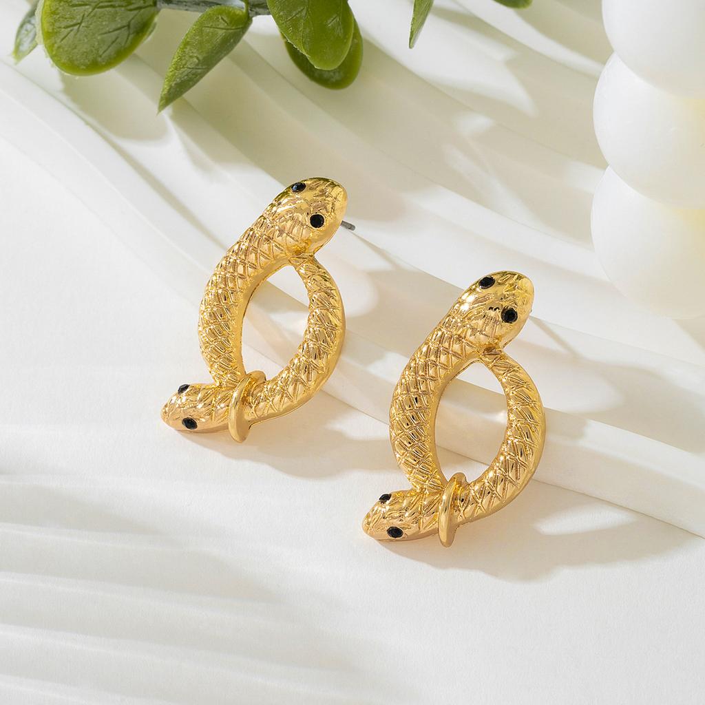 Fashion Snake Head Necklace Earrings Set