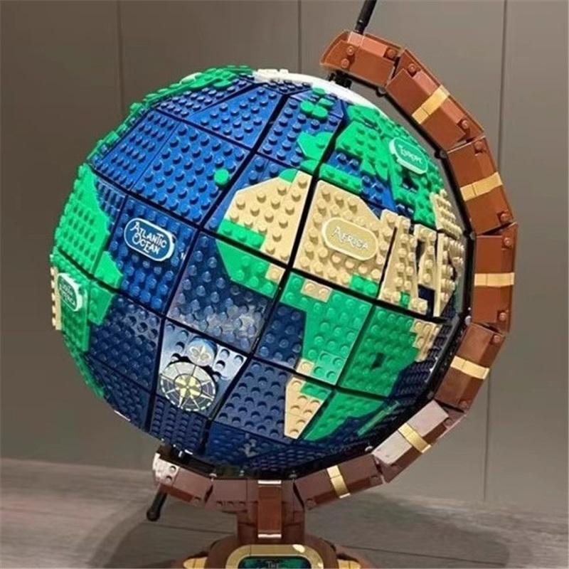 Compatibile con LEGO 21332 globo serie IDEAS modello di assemblaggio creativo con blocchi da costruzione ornamenti