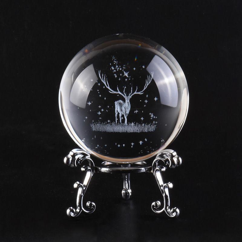 Four-Leaf Clover Glass Crystal Ball Ornament - Friendship Home Decor & Gift for Birthdays