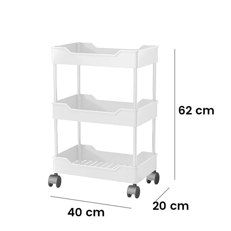 For Multi-Layer Trolley Rack Kitchen Floor Bedroom Organizer Cart Wheeled Bathroom Storage Rack Shelves Kitchen