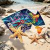 Custom Name Personalized Power Rangers Print Beach Towel, for Trip Camping Beach Party Home Decor, Birthday Gift for Family & Friends