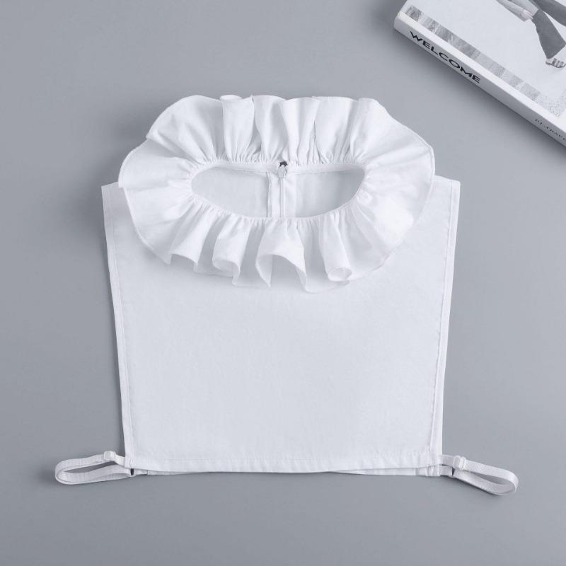 Set med falsk krage och falska ärmslut för damers halvskjorta blus damer falsk krage avslappnad mångsidig dekor