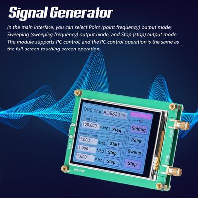 Dotykowy ekran Moduł DDS generator sygnału 10-bitowy DAC sinusoida prostokątna fala trójkątna sygnał
