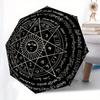 Enchanted Pentagram Symbol Tapestry, Mystic Decor for Your Space Umbrella, Cute Umbrella with Cute Design, Portable 3-Fold Compact Umbrella for Men &