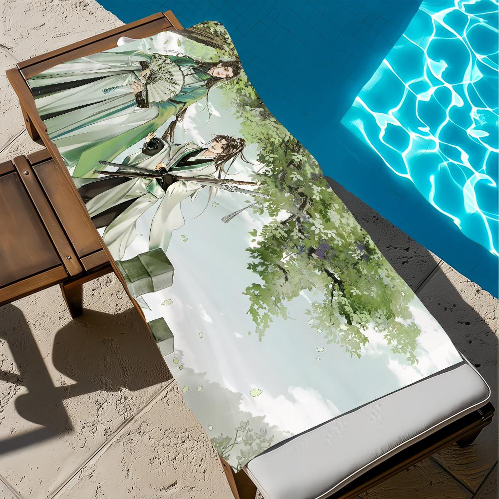 The S-scum Villains cute Self-Saving Towel Beach Quick Dry Soft Pool Towels Gift for Travel Gym Shower Camping sports