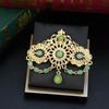 Pendant Womens Crystal Colored Brooch Gold Color Bohemian Wedding Jewelry Brooch
