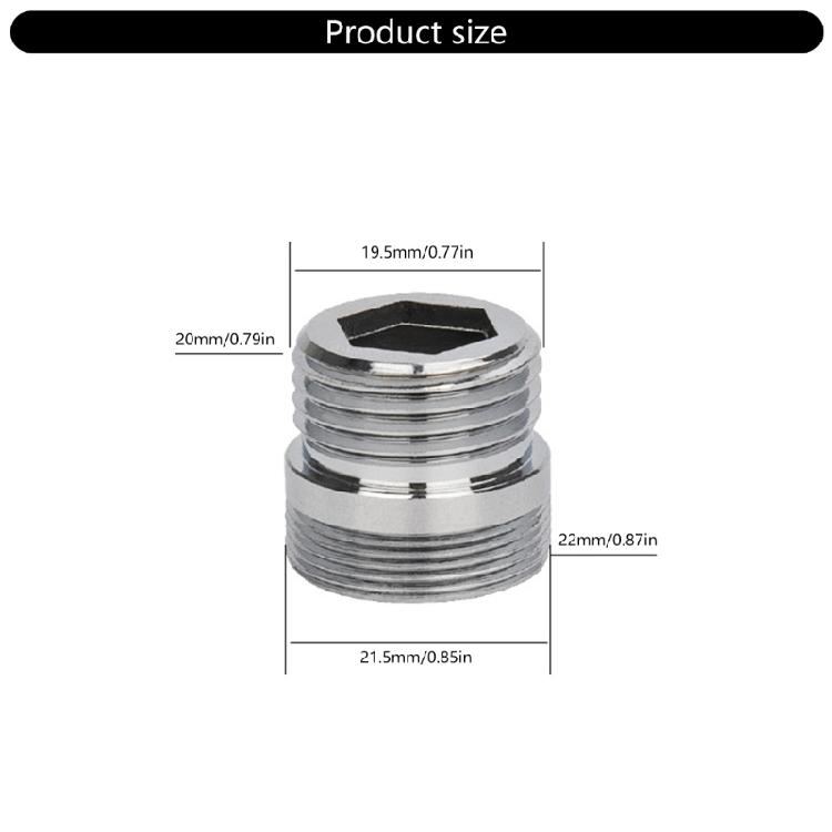 20 Pieces Tap Adapter Set Multipurpose Water Tap Connectors Thread Adapter for Kitchen Faucets and Garden Hose Use