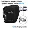 1/4Inch Connector Pressure Washer Nozzle 6in1 Design Multifunctional Nozzle  High Pressure Cleaning