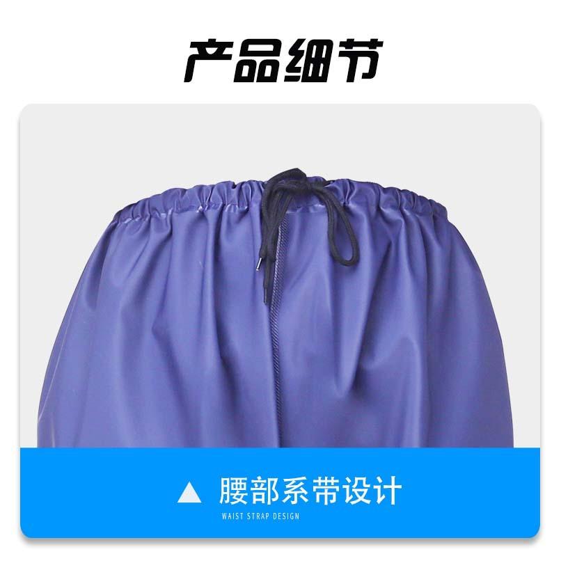 Rain Boots Blue Waterproof Waist-length Pvc Fishing Qualcomm Waterproof Shoes Non-slip and Wear-resistant