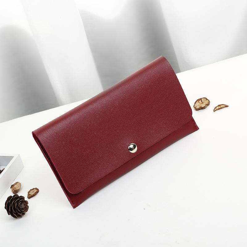 

Spring new versatile small fresh clutch bag change card bag wallet красный