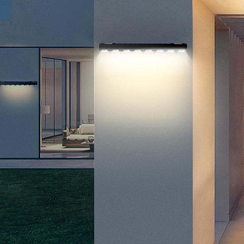 Outdoor Led Solar Wall Sign Light Garden Landscape Light 4/6/8 Led Waterproof Bright Solar Address Lights For Patio Stair Fence