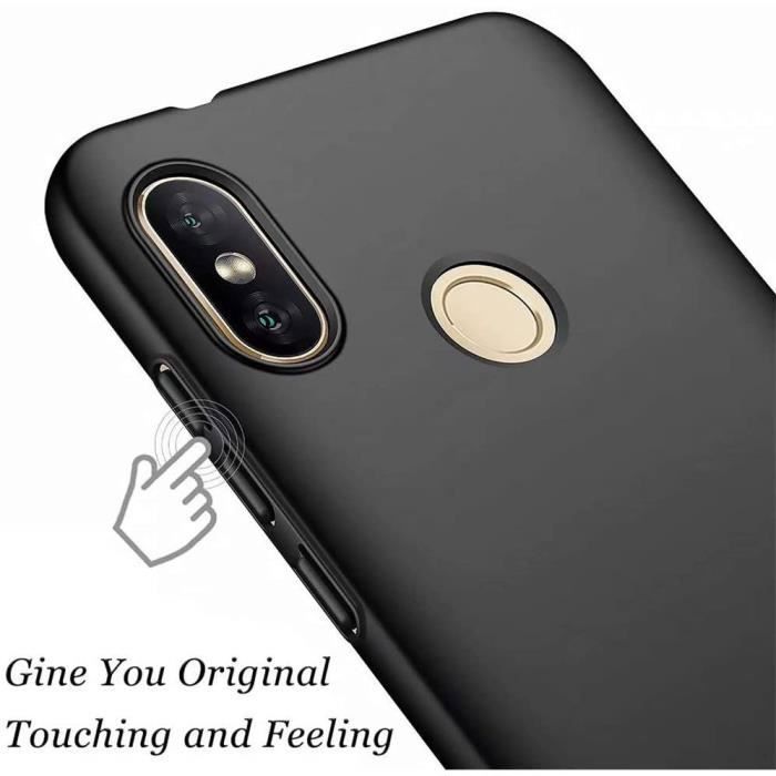 Coque de Protection - E.F.CONNECTION - Xiaomi Mi 8 Pro - Souple - Noir - Finitions Mate