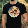 T-Shirt Herren Schmetterling Glitch Motiv Baumwolle Größe XS bis 5XL