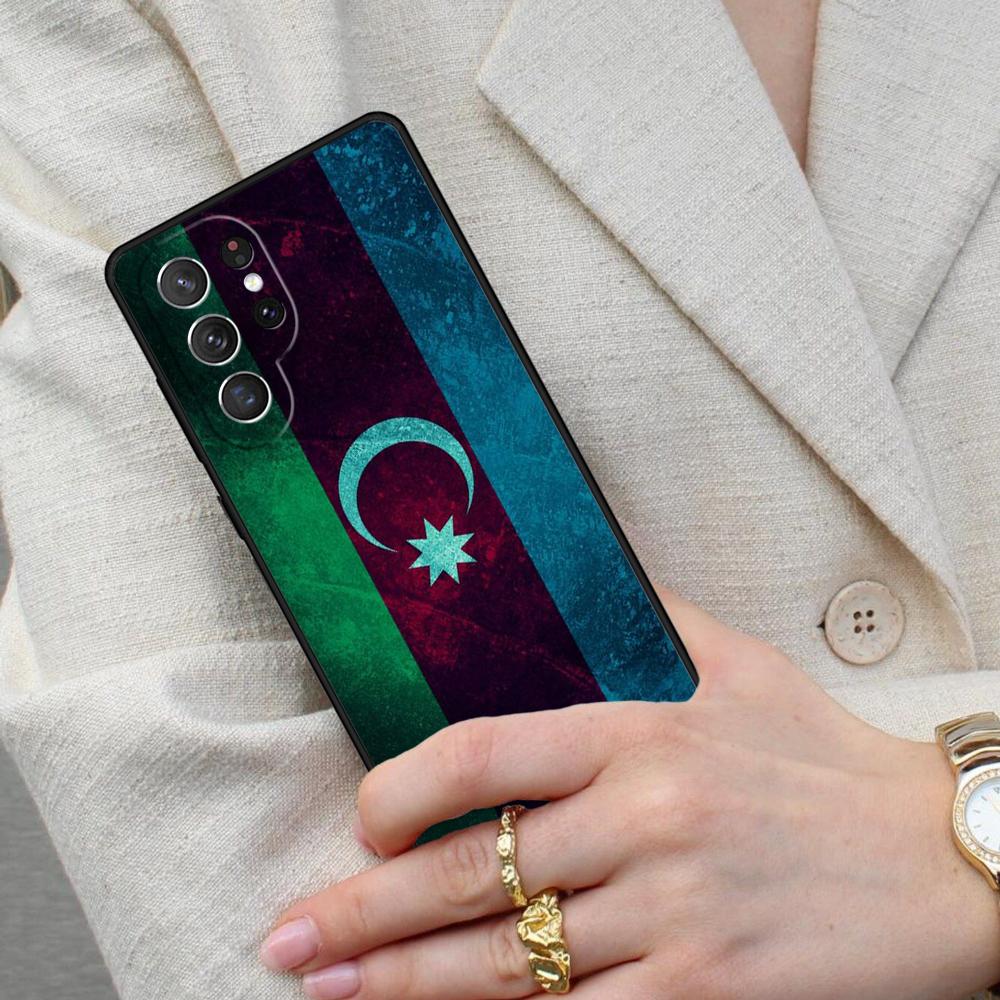 Azerbaijan Flag Cell Phone Case for Samsung Galaxy S26 Ultra S25 S24 S23 S22 S21 S20 Note10 Cover