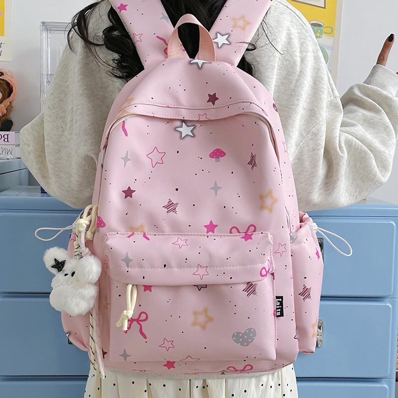 Schoolbag High-value Schoolbag Large Capacity Korean Version of Junior High School Students Female College Students Backpack Ins Wind High School