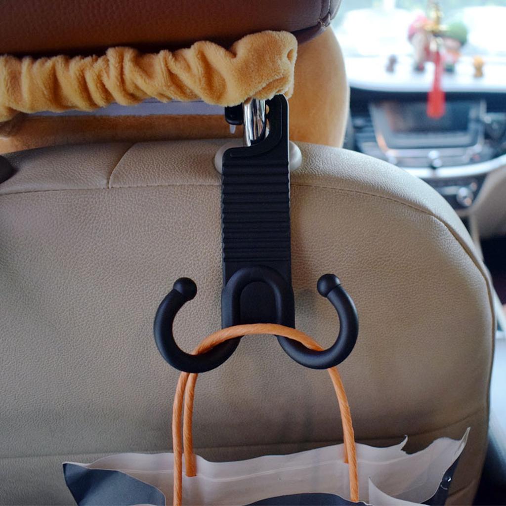 Universal Car Hanger Upgraded 2 In 1 Car Headrest Hooks Car Seat Hooks Purse Holder Hanger for Purses Bags Coat